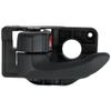 Garage-Pro Interior Door Handle Compatible with 2010-2013 Kia Soul Textured Black, Plastic, (=REAR) Front, Driver Side view 2