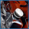 A ABSOPRO Universal 40-42mm Air Filter Cleaner Round Tapered Replacement for Motorcycle Silver Tone Item Replacement view 2