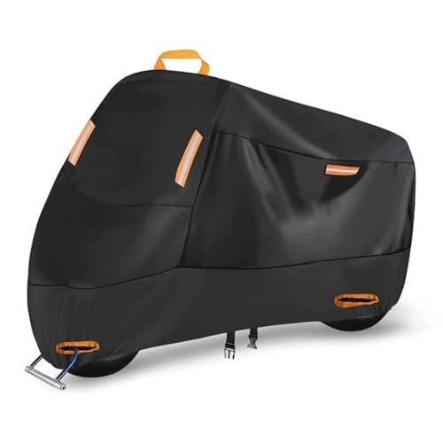 LSJDNASHD Motorcycle Cover for Piaggio Liberty 150 2010-2023, Outdoor Protection Durable Motorbike Cover Motorcycle Protective Cover Scooter Cover Tear-Resistant Sun Outdoor Accessorie,A Orange