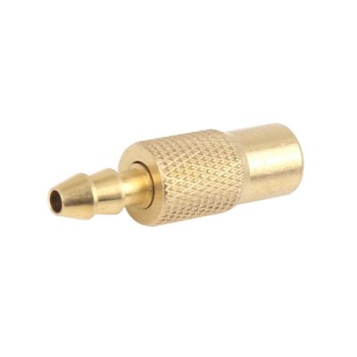 HOPESPANNER 6.5mm Air Chuck Adapter Tire Inflator Tire Chuck Compressor Pump Accessories Gold Tone for Vehicle Vehicle Components