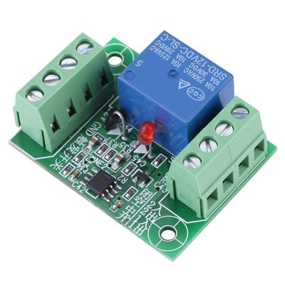 DC12V Relay, Single Channel Bistable Circuit Trigger Switch Relay Control Module with Screw Terminals, Easy Wiring and Usage for 12V DC Power Supply, Not for Cars