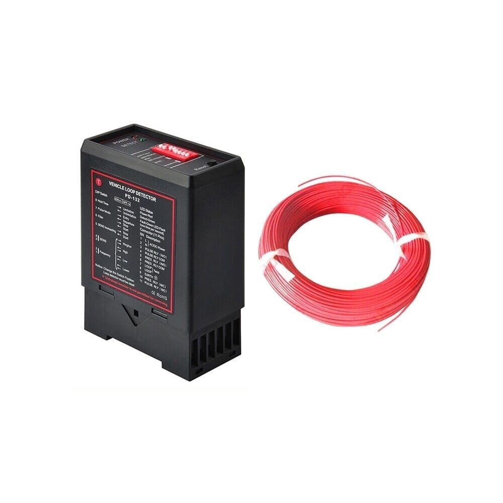 Traffic Inductive Loop Vehicle Detector Signal Control w/50m Induction Coil Wire (DC24V)