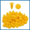 A ABSOPRO 100pcs Yellow Door Bumper Plastic Trim Panel Rivets Clips 9mm for Truck Item Replacement view 4