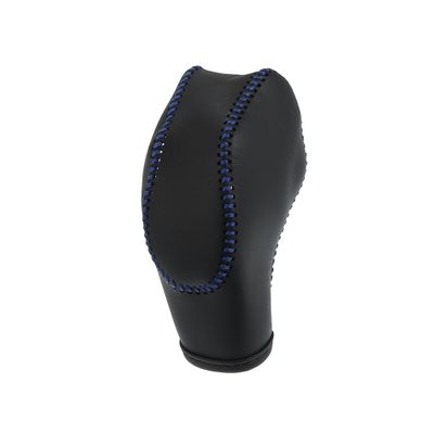 REPAIROCK Car Faux Leather Gear Shift Knob Cover Black with Blue Line for Ford Focus 2012-2018 Escape 2013-2019 Fusion 2013-2016 Fiesta Transit Van Auto Replacement Parts