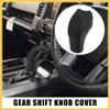 REPAIROCK Car Faux Leather Gear Shift Knob Cover Black with Blue Line for Ford Focus 2012-2018 Escape 2013-2019 Fusion 2013-2016 Fiesta Transit Van Auto Replacement Parts view 2