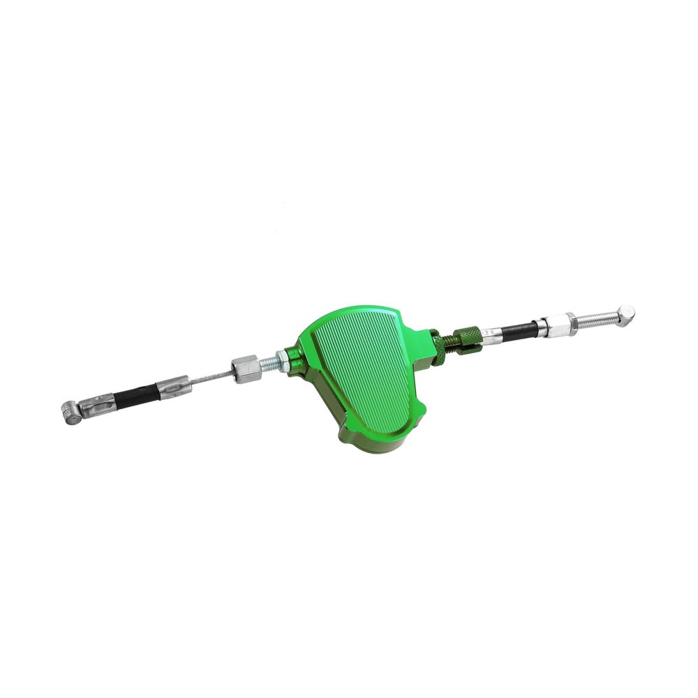 Motoforti Universal CNC Aluminum Alloy Motorcycles Line Easy Stunt Pull Clutch Cable Lever Replacement for Economizer System Green Long-lasting