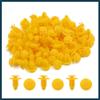 TUCKBOLD 100pcs Yellow Door Bumper Plastic Trim Panel Rivets Clips 9mm for Truck Automotive Parts view 3