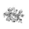 Motoforti 20pcs Silver Tone Car Console Dashboard Metal Retainer Fastener Rivets Clips Interior Long-Lasting view 1