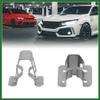 Motoforti 20pcs Silver Tone Car Console Dashboard Metal Retainer Fastener Rivets Clips Interior Long-Lasting view 2