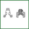 Motoforti 20pcs Silver Tone Car Console Dashboard Metal Retainer Fastener Rivets Clips Interior Long-Lasting view 3