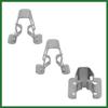 Motoforti 20pcs Silver Tone Car Console Dashboard Metal Retainer Fastener Rivets Clips Interior Long-Lasting view 4