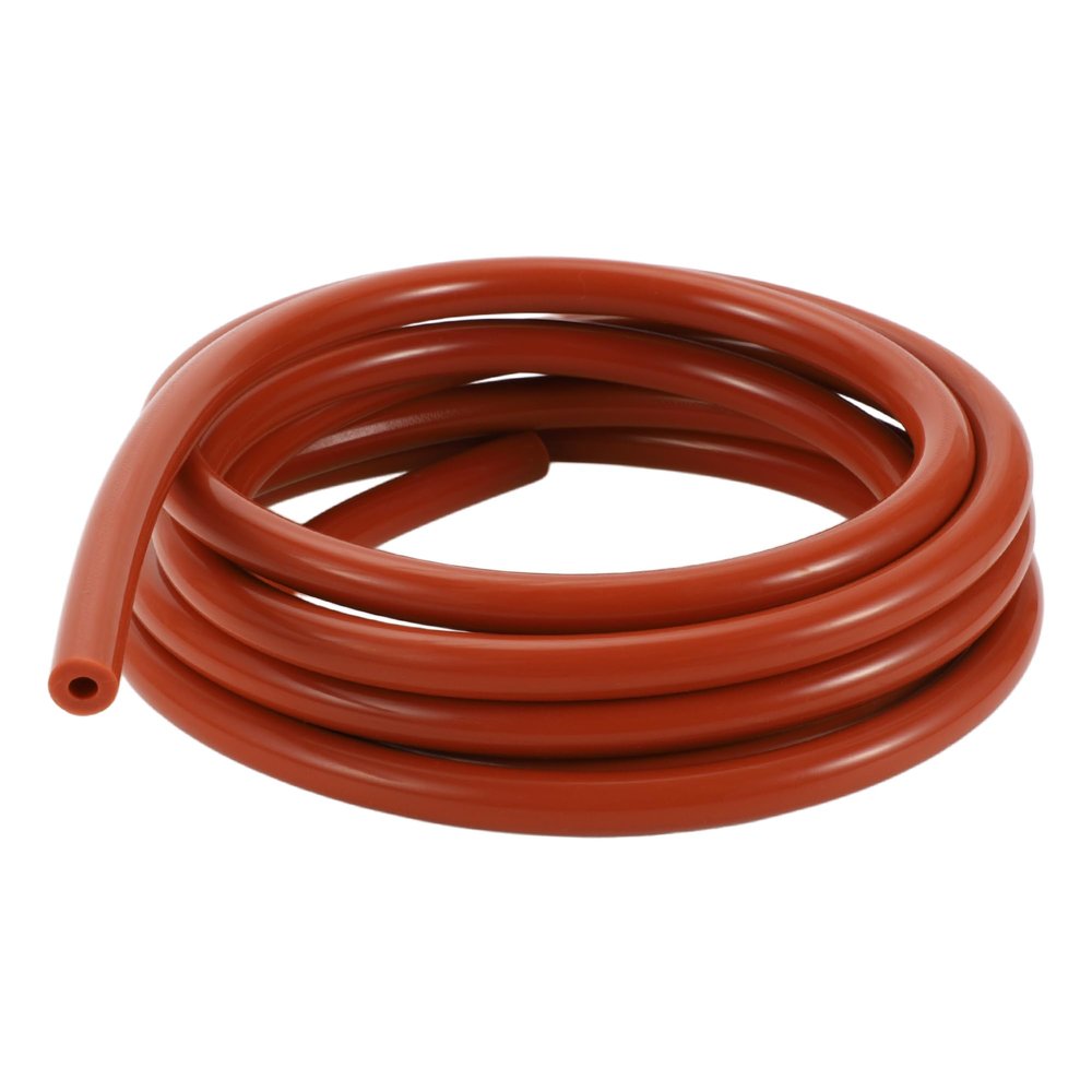 RATCHROLL 1 Pcs Silicone Vacuum Tubing Hose High Temperature 6.6Ft 3/16" 5mm ID 3.5mm Thickness Automotive Vacuum Line 130PSI Max Pressure Red