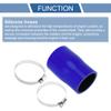 X AUTOHAUX Straight Coupler Silicone Hose with Clamps 2.24"-2.48" ID 3.94" Length 0 Car Silicone Hose Coolant Hose 4-Ply 5mm Thick Air Intake/Turbo/Intercooler Piping Tube Black Blue 1 Set view 4