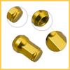 REPAIROCK M12 x 1.25 Car Lug Nuts Cone Seat Closed End Bulge Acorn Hex Wheel Nut with Socket Key Gold Tone - Pack of 20 Auto Replacement Parts view 3