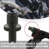 Minho Motorcycle Clutch Brake Cable Adjuster in Carbon Steel Material,8 MM Universal Nut Bolt Fitting for Motorcyle Scooter Mopeds ATV UTV Go Kart 6pcs view 3