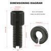 Minho Motorcycle Clutch Brake Cable Adjuster in Carbon Steel Material,8 MM Universal Nut Bolt Fitting for Motorcyle Scooter Mopeds ATV UTV Go Kart 6pcs view 4
