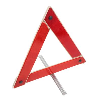 GRIRIW Warning Triangle Kit for Roadside Safety High Visibility Reflective Emergency Triangle Sign with Durable Base for Vehicles and Trucks Essential Traffic Safety Tool