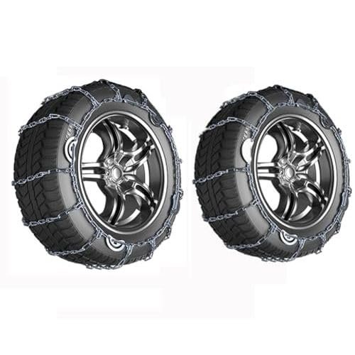 fightingya 2pcs Car Tires Car Tire Chains, Snow Chains for Cars, Snow Chains, Car Snow Chain, Road Tire Snow Chain 5.60-15 2pc 195/45R15