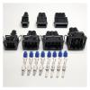 DJ7024-3.5 Car Water Temperature Sensor Plug 1/2/3/4 Pin Harness Waterproof Socket Injector Male Female Connector Sheath BHUPWZE(5p,1sets) view 1