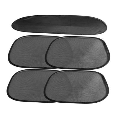 TINEASUR 1set Car Window Sunshade Mesh Blockers for Family Uv Fits Cars Suvs Trucks Easy Installation Includes Cups