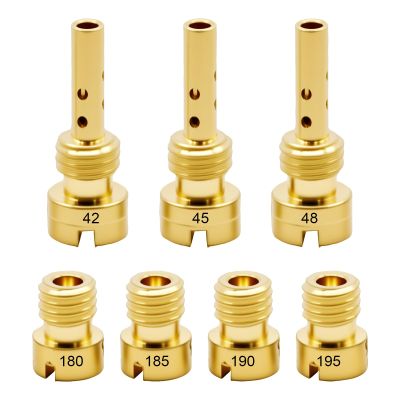 laffoonparts 7 Pcs 27490-04 Carburetor Main Slow Jet Kit, Replacement for Harley CV40 Softail 1988-2017, Replacement for Harley Touring 1988-2016 Sportster 1998-2021, Replaces 27465-04