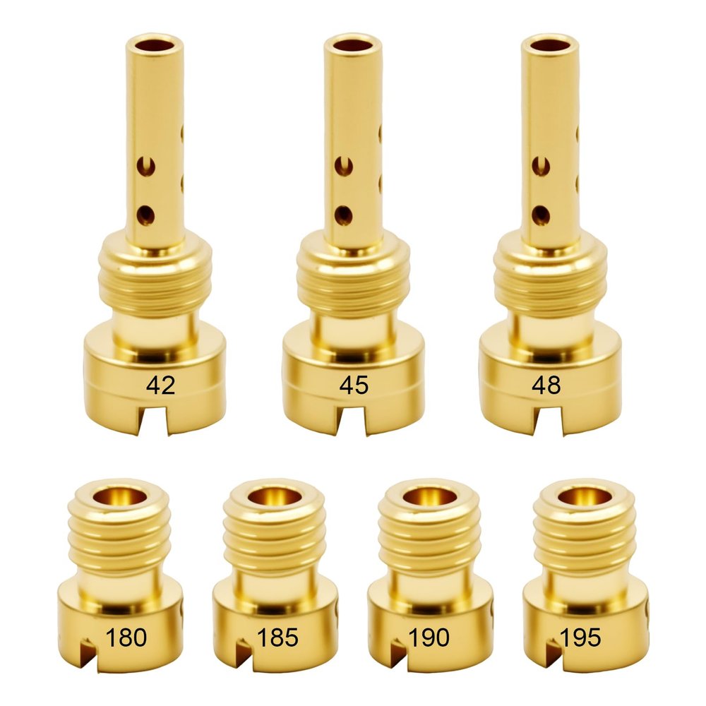 laffoonparts 7 Pcs 27490-04 Carburetor Main Slow Jet Kit, Replacement for Harley CV40 Softail 1988-2017, Replacement for Harley Touring 1988-2016 Sportster 1998-2021, Replaces 27465-04