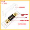 REPAIROCK 1 Set Car Audio 0 4 8 Gauge Inline ANL Fuse Holder Clear Transparent Fuse Block with 2pcs 225A Fuse Auto Replacement Parts view 3