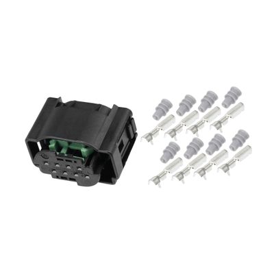 VekAuto 1 Set 8 Pin No.4F0972708 Wiring Plug Sensor Connector Adapter Plug Clip Kit Replacement for VW for Audi Auto Accessories