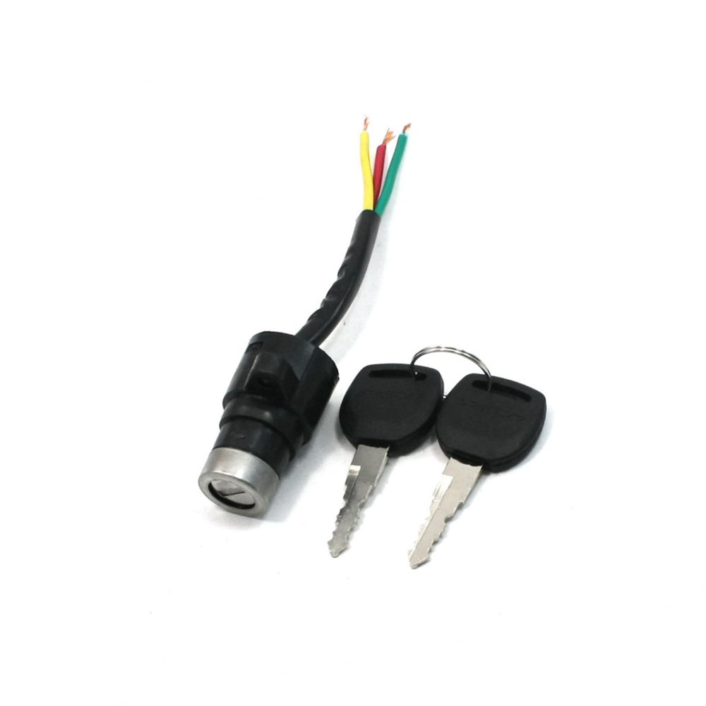 VekAuto Ignition Switch Electric Bike Bicycle Security Lock w Two Spare Keys Auto Accessories