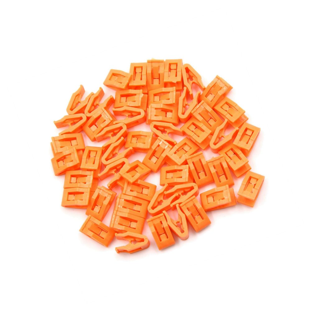 A ABSOPRO 50pcs Orange Car Console Retainers Auto Dashboard Trim Clip Fastener Item Replacement