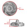 Caltric Water Pump Impeller Compatible with Kawasaki Mule 1000 KAF450 1994-1997 / Bayou 400 4X4 KLF400 1993-1999 view 2