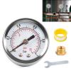 YZYDF 1/8'' Pressure Gauge 0-15PSI 0-1Bar & Wrench Adaptor Double Scale Pressure Gauge for Injections view 4
