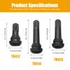 Saihisday 100pcs Tire Valve with Valve Core Inside Black Tire Valve Stems Replacement for TR413 TR412 TR414(0.45 X 1.7, 0.45 X 1.38, 0.45 X 2) for Cars, Light Trucks, Motorcycles view 3