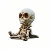 LXQTAO Fresh in Car Interior Accessory - Multifunctional Resin Skull Figurine & Phone Stand - Unique Halloween Car Ornament (1) view 1