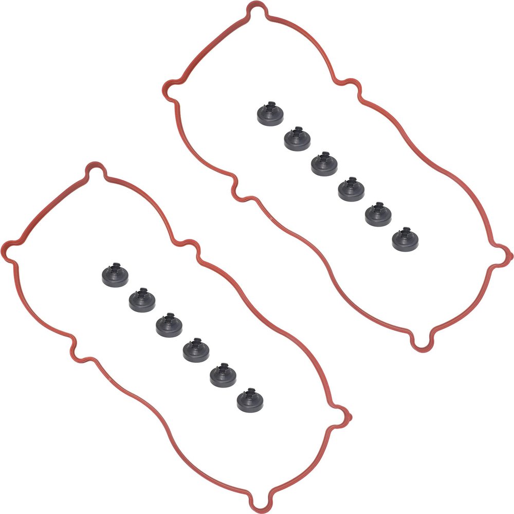 VS50080R Valve Cover Gasket Fit for Buick Chevy for Oldsmobile for Pontiac Engine Valve Cover Gasket Kit Replace 25530329 25535264 VS50080R