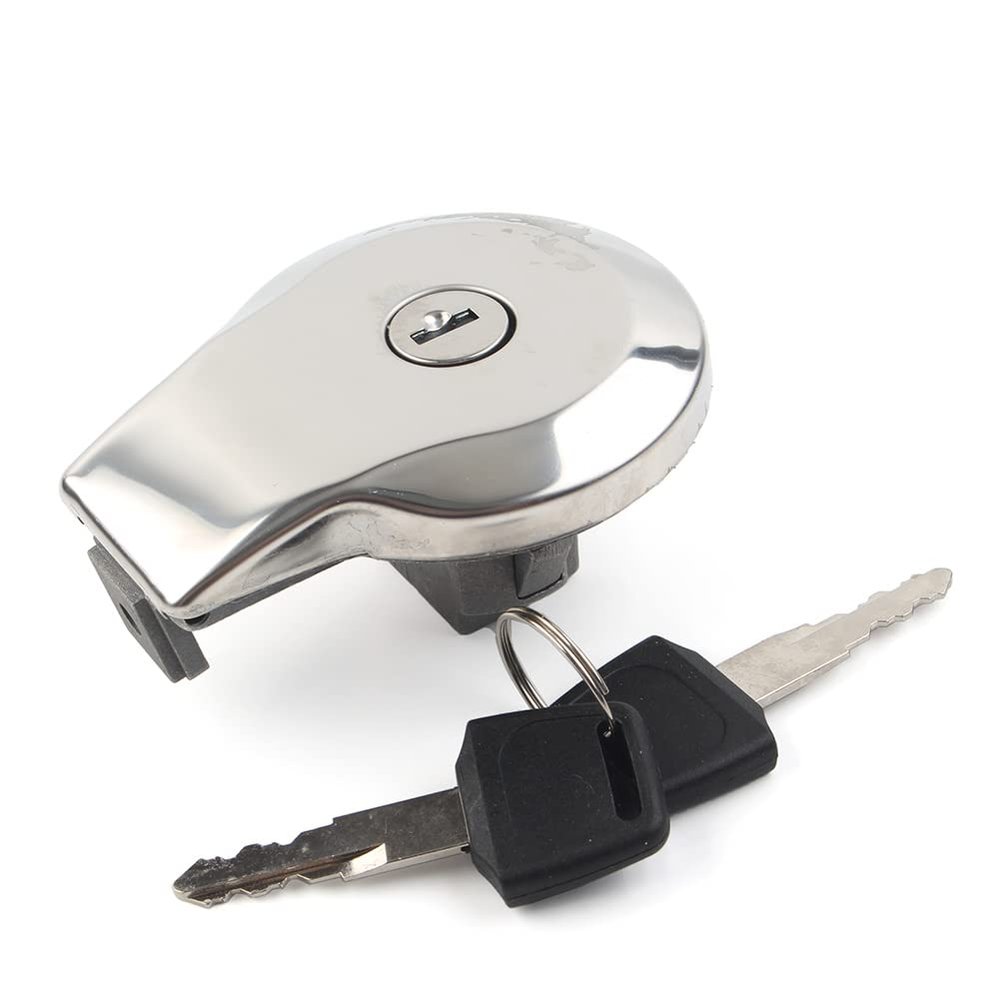 Rbanna1 Motorcycles Aluminum Gas Tank Cap, Tank Cover With Keys for Yamaha MAXIM XJ XS 400 550 650 700 750 1100