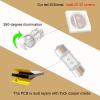 Wiseshine DC 12V 31mm DE3175 LED Bulb Pink Purple DE3021 Festoon LED Car Bulbs for Marine Boat RV Car Interior Map Trunk Lights (Pack 6) view 4