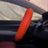 Lord AutoFashion LA Microfiber Leather Steering Wheel Cover Universal 14.5-15 inch (Orange) view 3