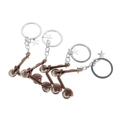 BESPORTBLE 4pcs Mini Scooter Keychain Fun Scooter-shaped Key Ring Pendant for Bags Backpacks Unique Key Holder Decoration for Enthusiasts