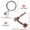 BESPORTBLE 4pcs Mini Scooter Keychain Fun Scooter-shaped Key Ring Pendant for Bags Backpacks Unique Key Holder Decoration for Enthusiasts view 3