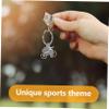 KOMBIUDA 2pcs Metal Keychain Pendant for Motorcycle and Sports Accessories for Cycling Enthusiasts for Father Day Charm Key Holder view 2