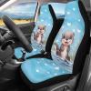 FOR U DESIGNS Universal Car Seat Covers Front Seats Only Blue Cute Car Seat Protector Cushion Sea Otter Print Non Slip Car Seat Pad 2 Pack Car Accessories view 2