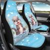 FOR U DESIGNS Universal Car Seat Covers Front Seats Only Blue Cute Car Seat Protector Cushion Sea Otter Print Non Slip Car Seat Pad 2 Pack Car Accessories view 3