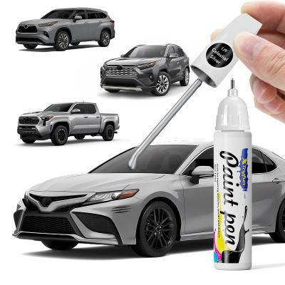 XTryfun 1J9 Celestial Silver Metallic Touch Up Paint Compatible with Toyota, DIY Car Paint Scratch Repair, Quick & Easy Fix Automotive Scratch Repair for Camry/Highlander/Avalon/Tacoma/Tundra