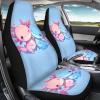 FOR U DESIGNS Car Accessories Seat Covers for Cars SUV Sedan Truck Car Seat Protector Cushion 2 Pack Pink & Blue Car Seat Pad Axolotl Print view 3