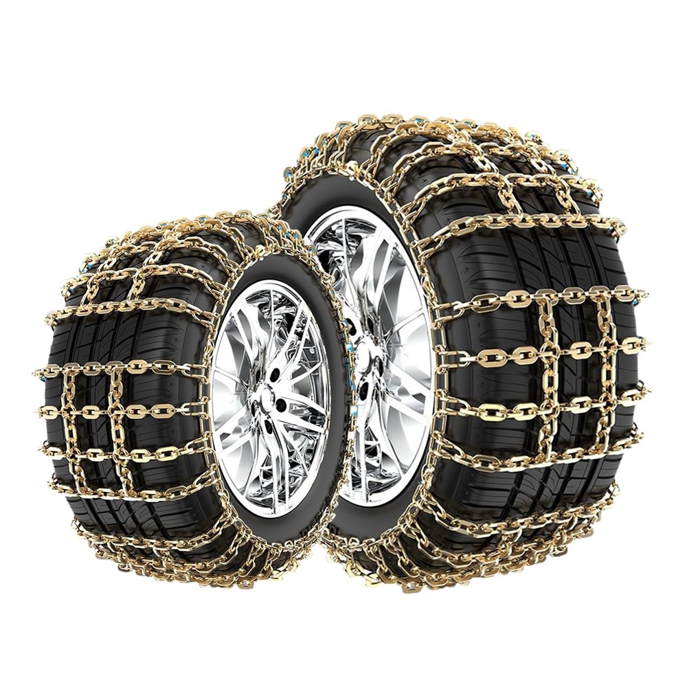GORHLady Chains for Tires Snow Tire Chains ATV Tire Chains Tire Straps Link Tire Chains Tire Chain Lockable Tire Chain Carrier Snow Tires Snow Chains for Car Pickup Trucks 2pcs 175/70R14