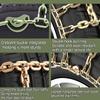 GORHLady Chains for Tires Snow Tire Chains ATV Tire Chains Tire Straps Link Tire Chains Tire Chain Lockable Tire Chain Carrier Snow Tires Snow Chains for Car Pickup Trucks 2pcs 175/70R14 view 3