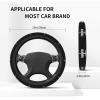 Jesus Christian Faith Cross Car Steering Wheel Covers,Soft Steering Wheel Protector for Women & Men,Universal 15 Inch Auto Car view 4