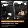 JIAMAOXIN Front Seat Covers for Cadillac SRX 2010-2016 Leather (Black) view 4