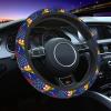 America Flag and Venezuela Flag Car Steering Wheel Covers,Soft Steering Wheel Protector for Women & Men,Universal 15 Inch Auto Car view 1